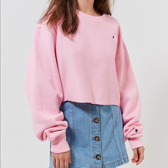 Urban Outfitters Sweaters - UO X Champion Crew Neck Cropped Hoodie